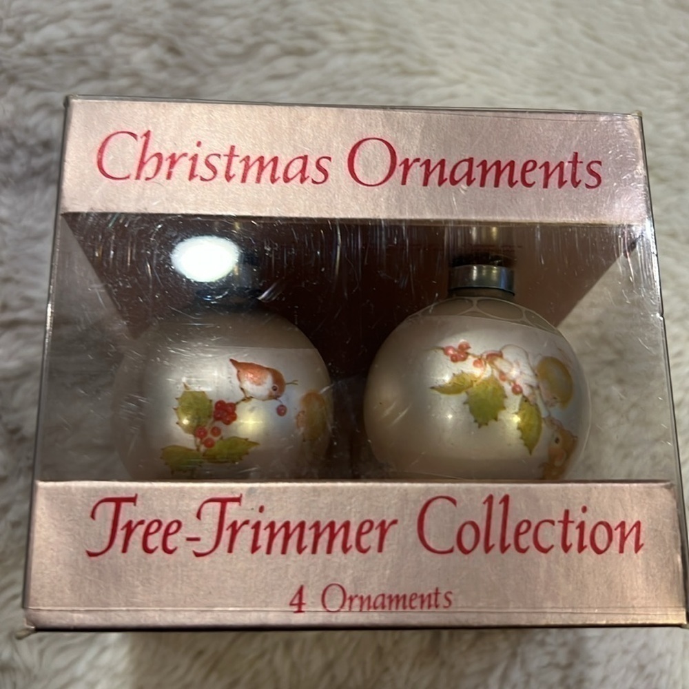 4 Vintage 1975 Hallmark ornaments Little Miracles by Ruth Morehead